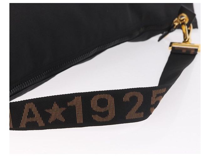 FENDI Shoulder Bag Canvas Black Gold - vista 9
