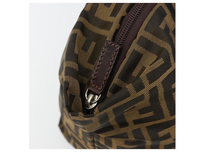 FENDI Zucca Canvas Hand Bag Black Brown - vista 16