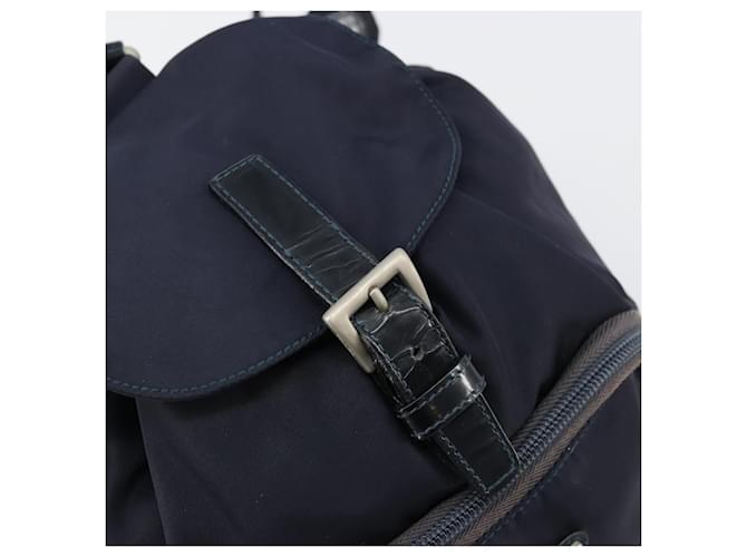 PRADA Rucksack Nylon Navy Silver - Ansicht 16