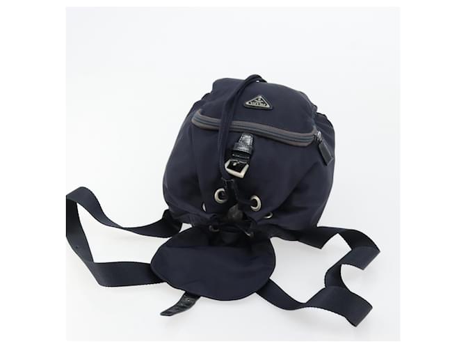 PRADA Rucksack Nylon Navy Silver - Ansicht 18