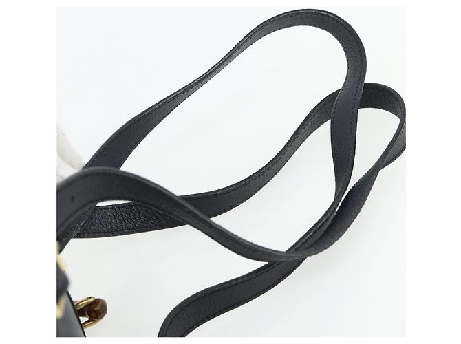 GUCCI Bamboo Backpack Suede Black Gold - vista 10
