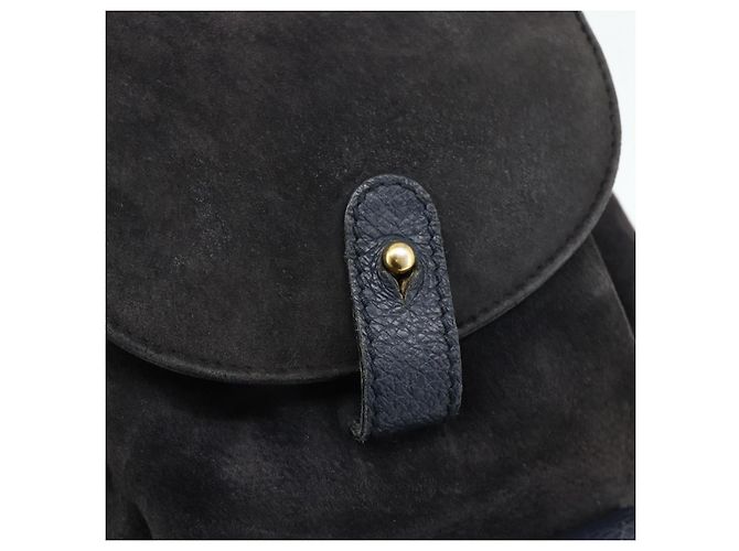GUCCI Bamboo Backpack Suede Black Gold - vista 17