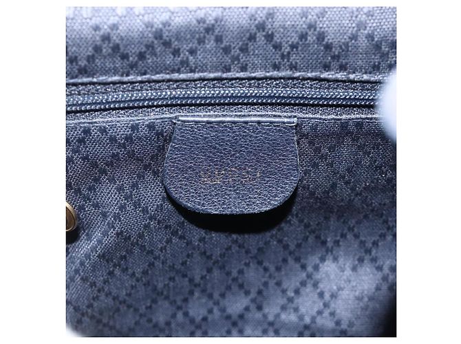 GUCCI Bamboo Backpack Suede Black Gold - vista 18