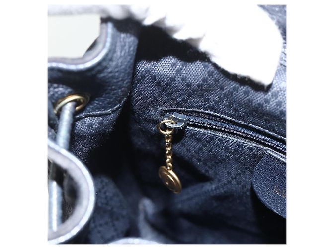 GUCCI Bamboo Backpack Suede Black Gold - vista 22