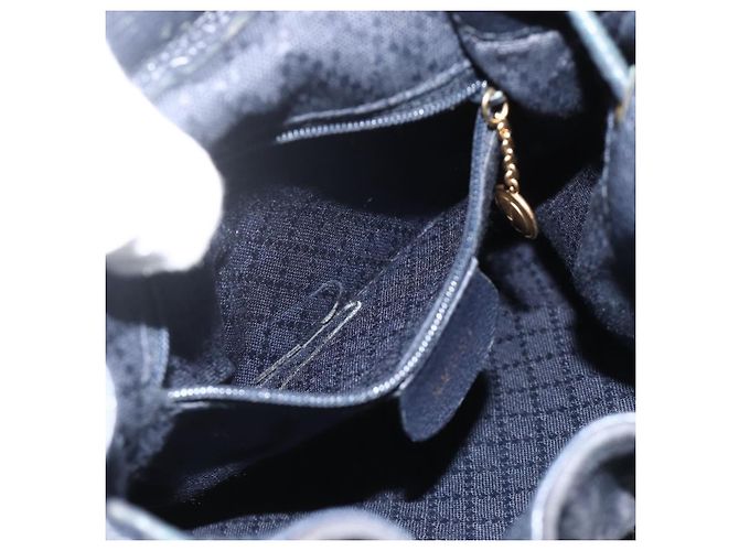 GUCCI Bamboo Backpack Suede Black Gold - vista 23