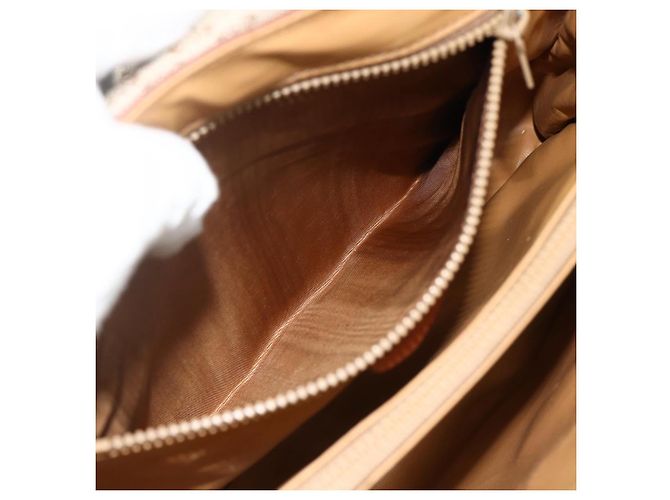 Céline CELINE Macadam Canvas Hand Bag PVC Beige Gold - vista 20