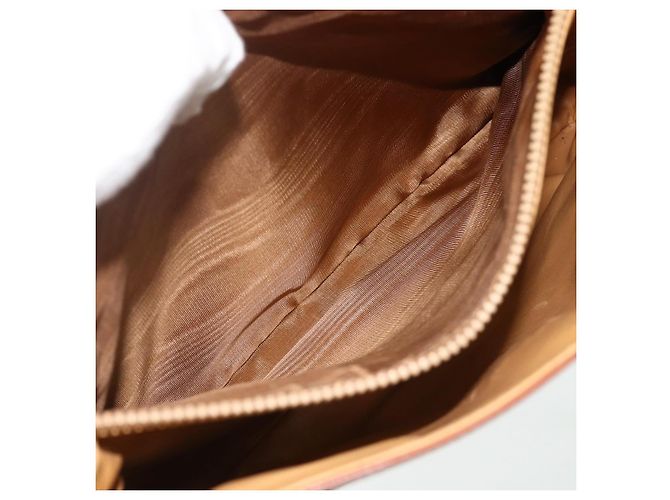 Céline CELINE Macadam Canvas Hand Bag PVC Beige Gold - vista 22
