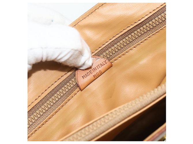 Céline CELINE Macadam Canvas Hand Bag PVC Beige Gold - vista 24