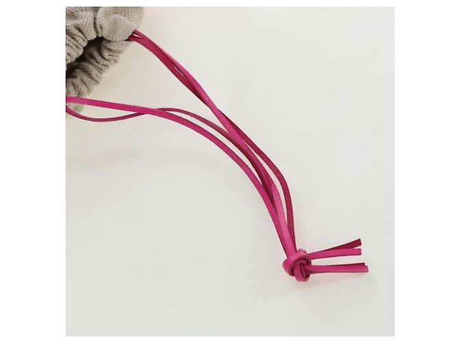 LOEWE Anagram Shoulder Bag Raffia Pink - vista 18