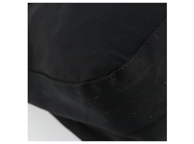 FENDI Mamma Baguette Schultertasche Nylon Schwarz Silber - Ansicht 14