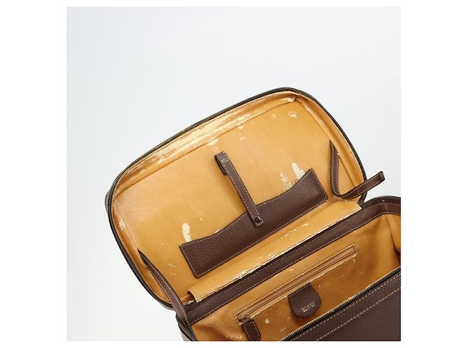 GUCCI Bamboo Hand Bag Leather 2way Brown Gold 013 2122 2491 - vista 10