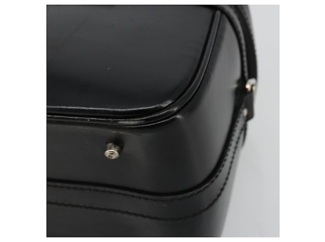 GUCCI Bamboo Vanity Hand Bag Leather Black Silver - vista 15