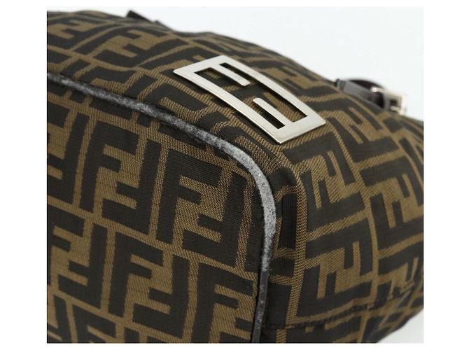 FENDI Zucca Canvas Hand Bag Black Brown - vista 10