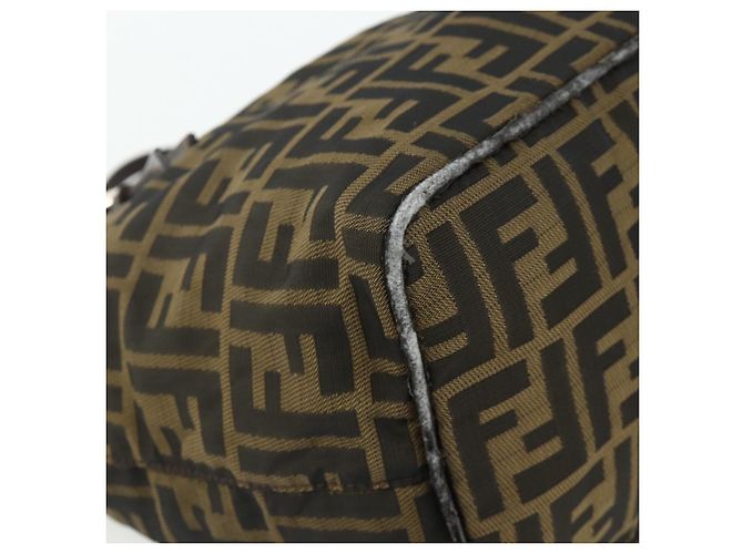 FENDI Zucca Canvas Hand Bag Black Brown - vista 11