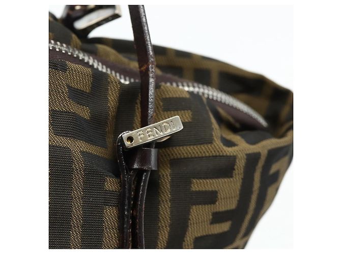 FENDI Zucca Canvas Hand Bag Black Brown - vista 15
