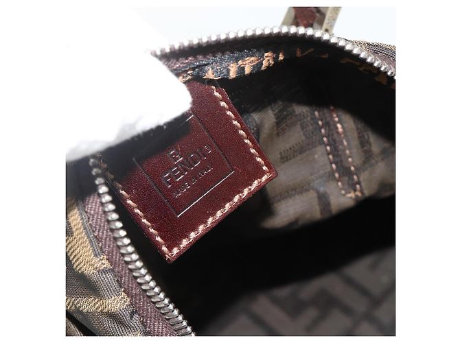 FENDI Zucca Canvas Hand Bag Black Brown - vista 16