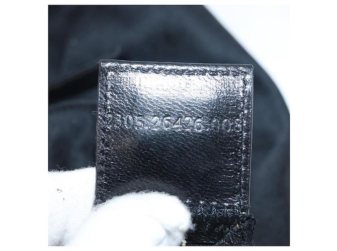 FENDI Mamma Baguette Shoulder Bag Nylon Black Silver - vista 12