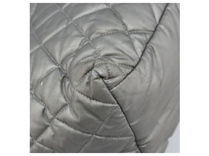 CHANEL Cococoon Hand Bag Nylon Silver CC - vista 16