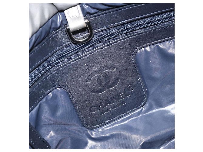 CHANEL Cococoon Hand Bag Nylon Silver CC - vista 19