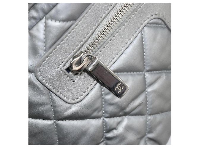 CHANEL Cococoon Hand Bag Nylon Silver CC - vista 24