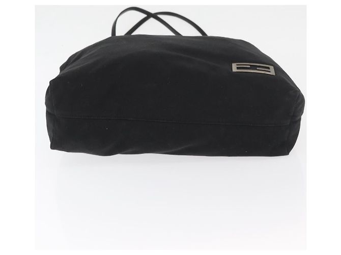 FENDI Tote Bag Nylon Black Silver - vista 5