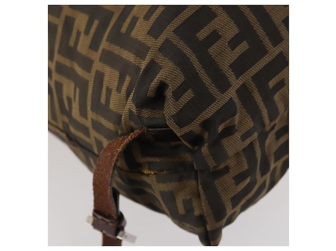FENDI Zucca Canvas Backpack Brown Black - vista 18