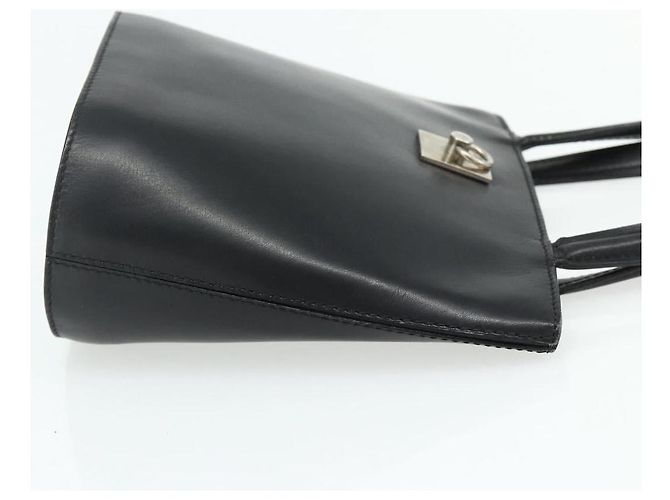 Céline Borsa a mano CELINE in pelle nera e argento, autentica 178117A - vista 4