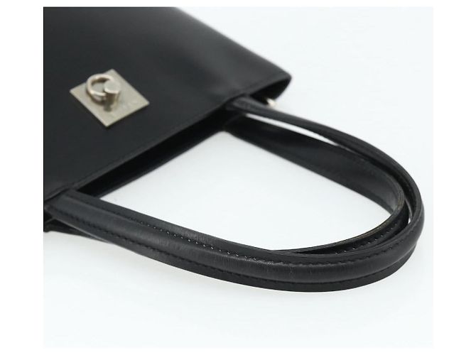 Céline Borsa a mano CELINE in pelle nera e argento, autentica 178117A - vista 7