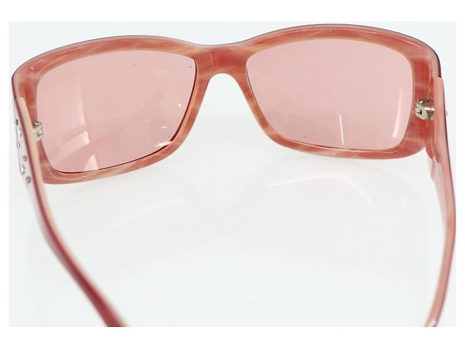 CHANEL Sunglasses plastic Red CC - vista 10