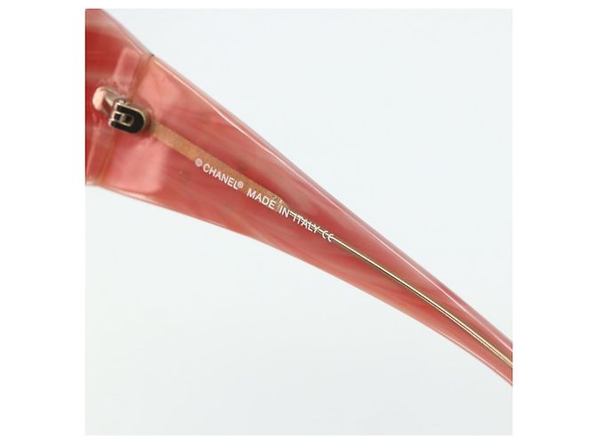 CHANEL Sunglasses plastic Red CC - vista 11