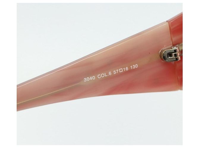 CHANEL Sunglasses plastic Red CC - vista 12
