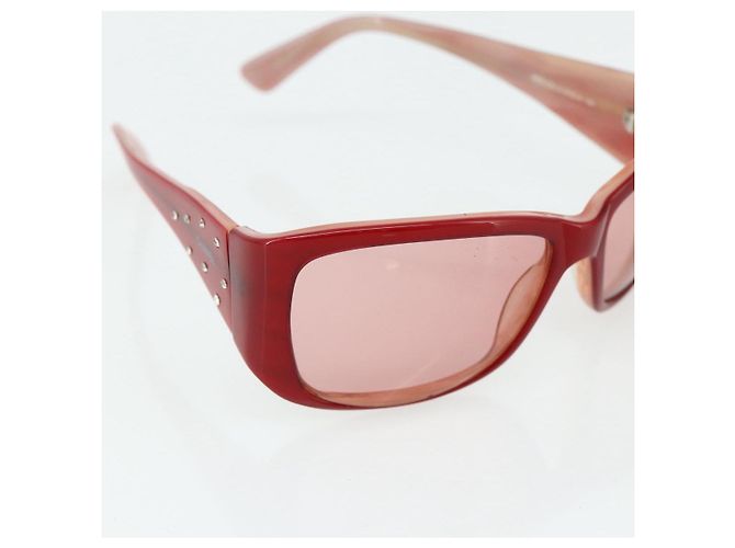 CHANEL Sunglasses plastic Red CC - vista 8