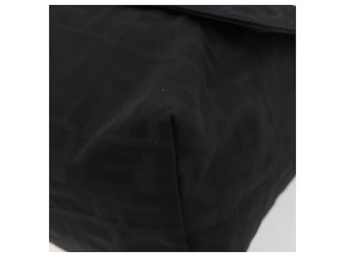 FENDI Zucca Canvas Shoulder Bag Black Silver - vista 14