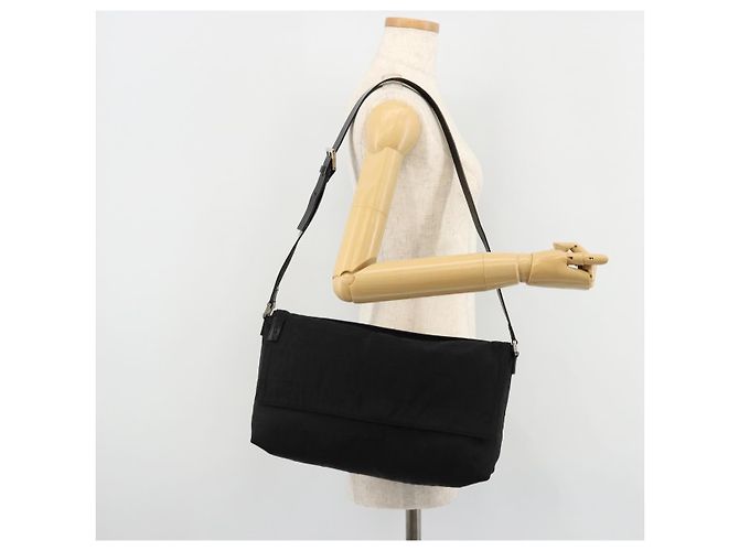 FENDI Zucca Canvas Shoulder Bag Black Silver - vista 24