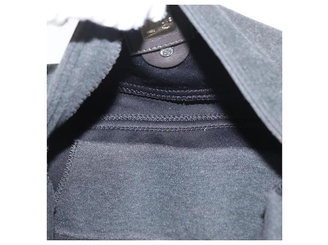 FENDI Mamma Baguette Hand Bag cotton Gray Silver - vista 10