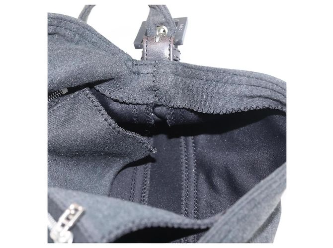 FENDI Mamma Baguette Hand Bag cotton Gray Silver - vista 22