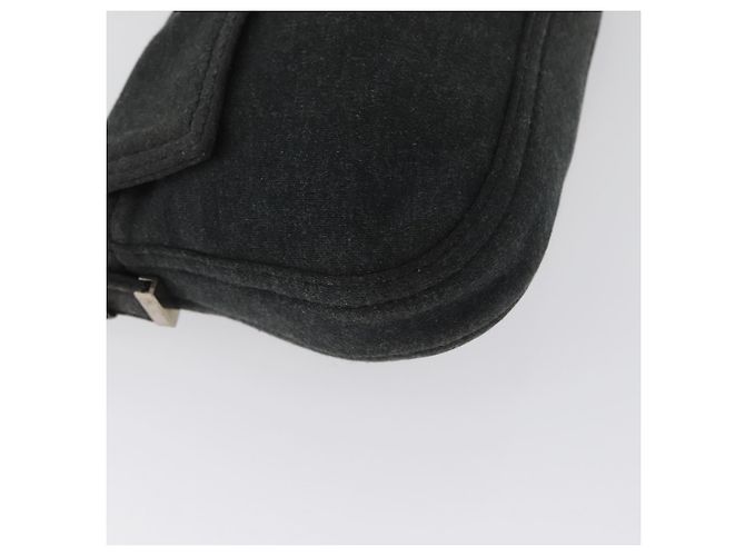 FENDI Mamma Baguette Hand Bag cotton Gray Silver - vista 9