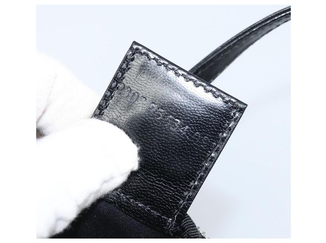 FENDI Hand Bag Nylon Black Silver - vista 12