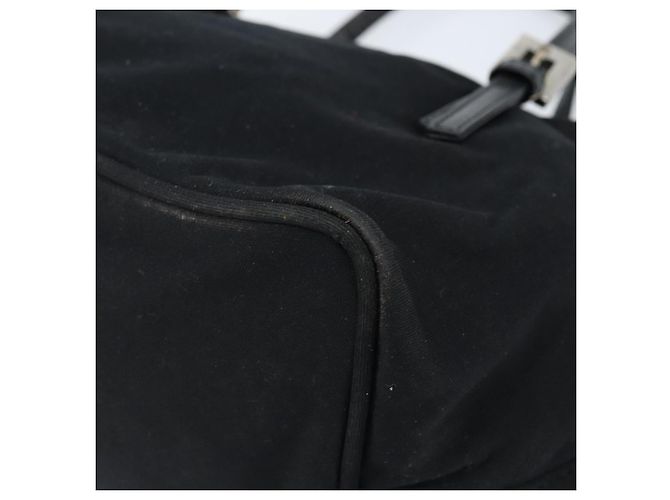 FENDI Hand Bag Nylon Black Silver - vista 15