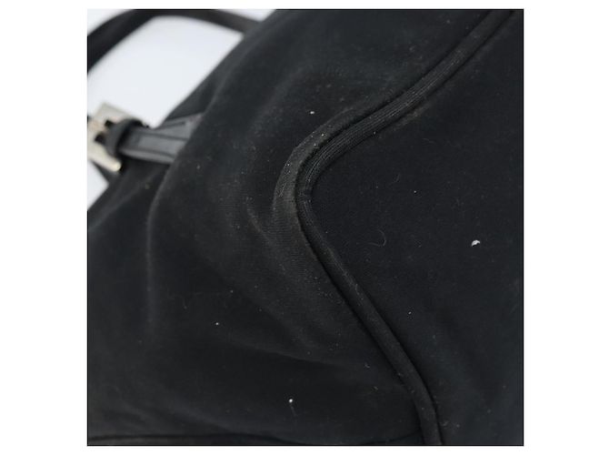 FENDI Hand Bag Nylon Black Silver - vista 16