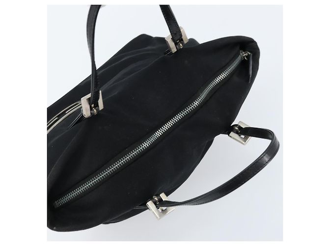 FENDI Hand Bag Nylon Black Silver - vista 6
