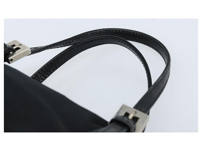 FENDI Hand Bag Nylon Black Silver - vista 8