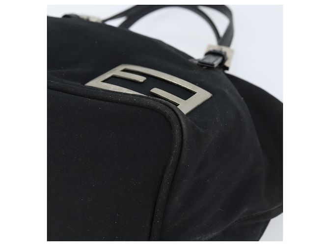 FENDI Hand Bag Nylon Black Silver - vista 9