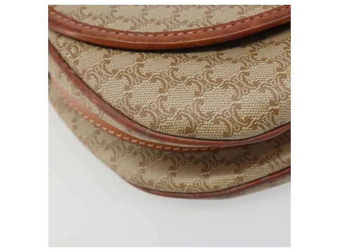Céline CELINE Macadam Canvas Shoulder Bag PVC Beige Gold - vista 15