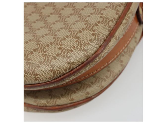 Céline CELINE Macadam Canvas Shoulder Bag PVC Beige Gold - vista 16