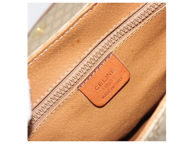 Céline CELINE Macadam Canvas Shoulder Bag PVC Beige Gold - vista 19