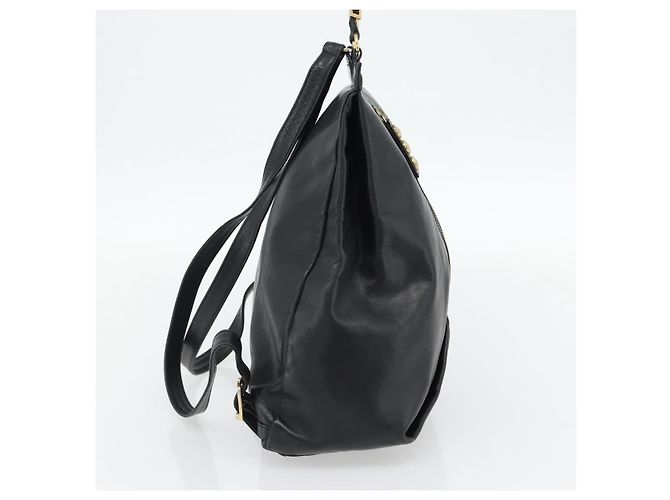 Gianni Versace Rucksack Leder Schwarz Gold - Ansicht 4