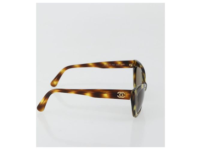 CHANEL Sunglasses plastic Brown CC - vista 5