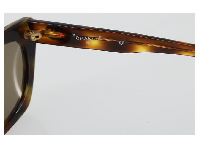 CHANEL Sunglasses plastic Brown CC - vista 9