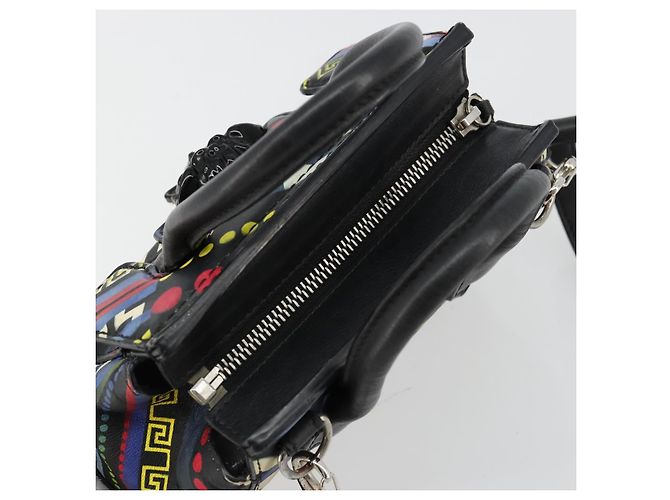 Gianni Versace Hand Bag Leather 2way Multicolor Silver - vista 6